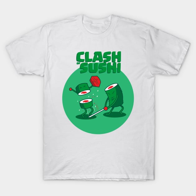 Clash of Sushi T-Shirt by cungtudaeast